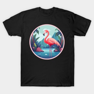 Flamingo Flock Sunset, Love Flamingos T-Shirt